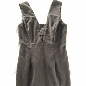 Black cut out mini dress